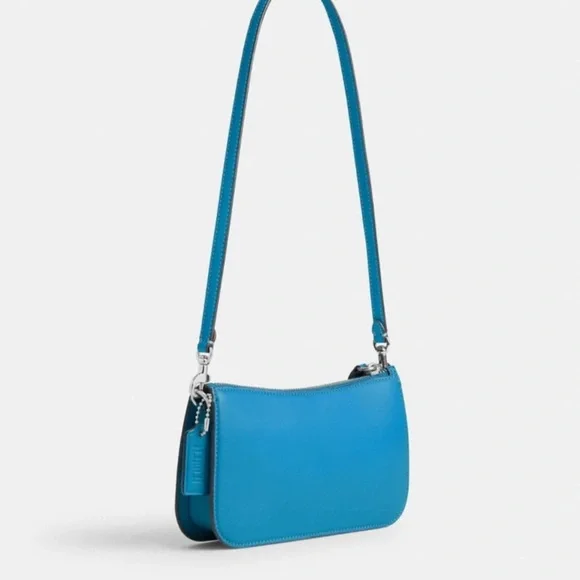 Coach Blue and Black Starburst Shoulder Bag - Picture 2 of 6
